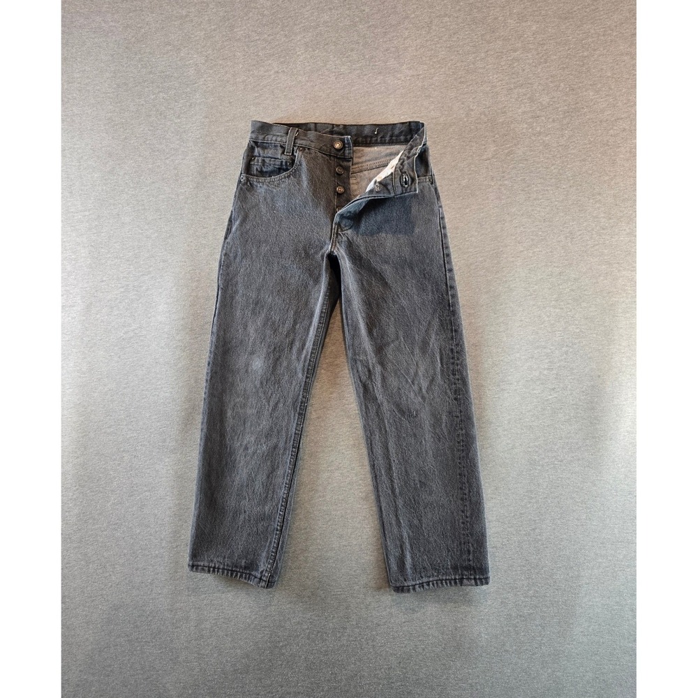 Levi's 701 Jeans Womens 26x26 Charcoal Vintage 80s USA Button Fly Student Fit